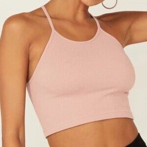 Free People Movement Cropped Run Tank in Soft Pink - Size M/L - New